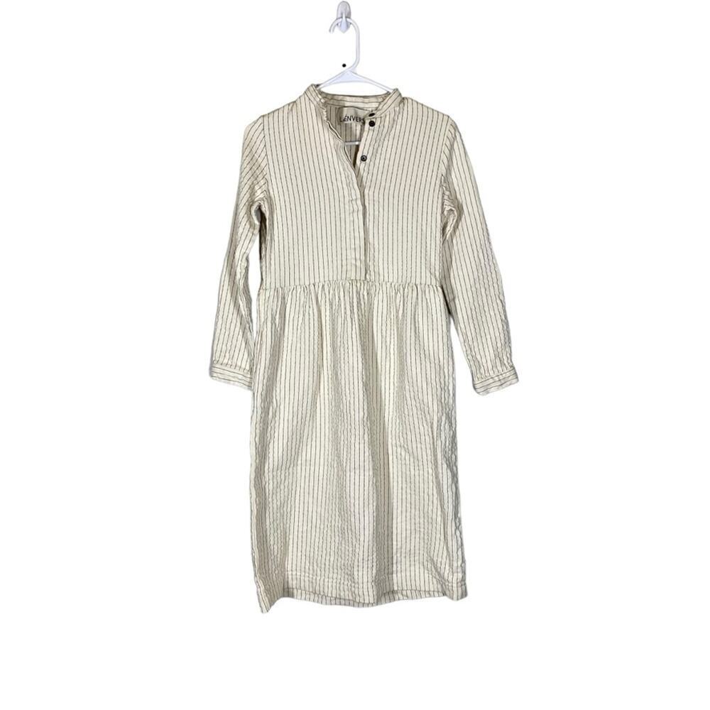 L’envers Stripe 100% Upcycled Cotton Dress Size XS
